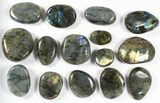 Lot: Polished Labradorite Pebbles - kg ( lbs) #90653-1